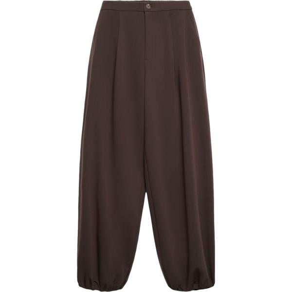 pantaloni Terranova marrone tinta unita