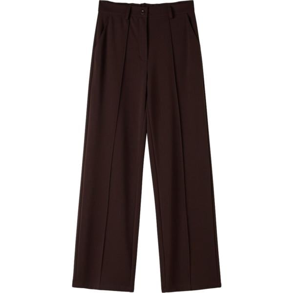 pantaloni Terranova marrone tinta unita