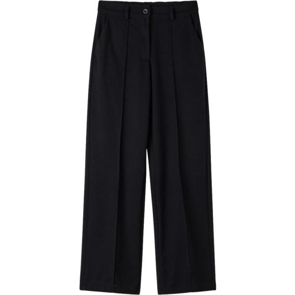 pantaloni Terranova nero tinta unita