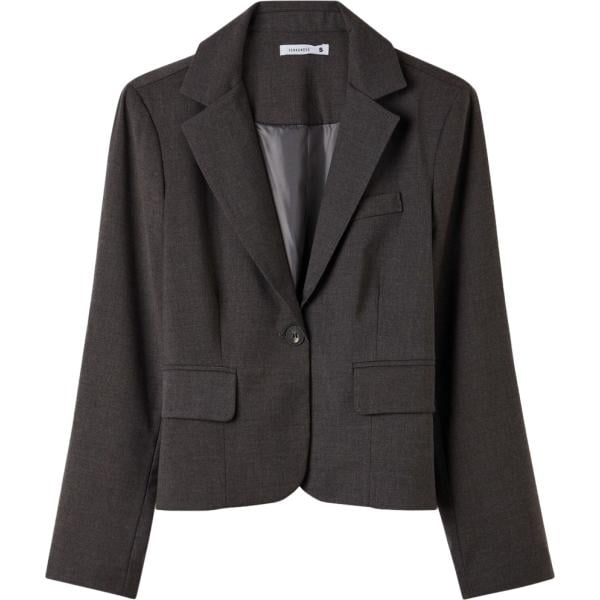 blazer Terranova grigio tinta unita