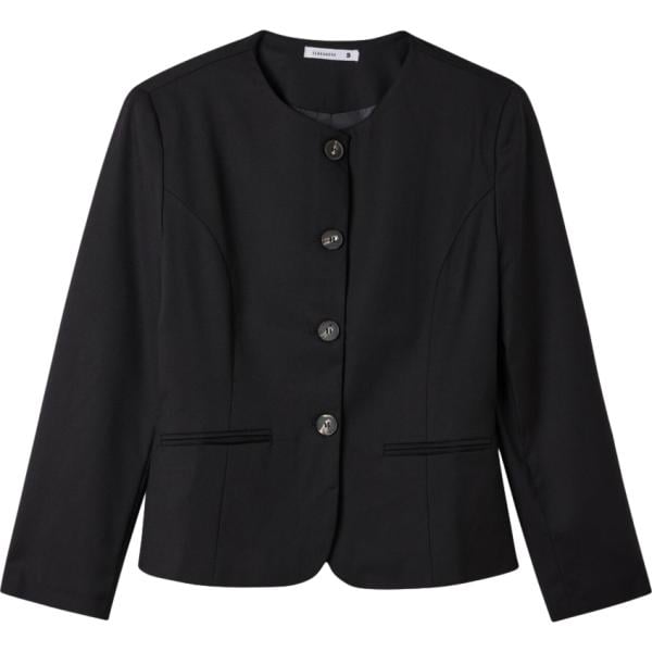 blazer Terranova nero tinta unita