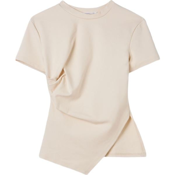 t-shirt Terranova bianco tinta unita