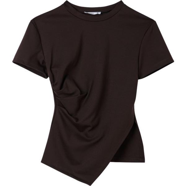 t-shirt Terranova marrone tinta unita