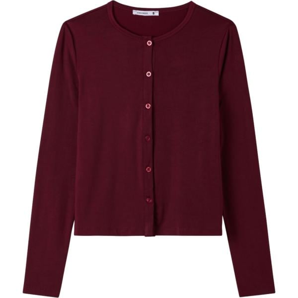 cardigans Terranova rosso tinta unita