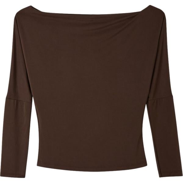 t-shirt Terranova marrone tinta unita