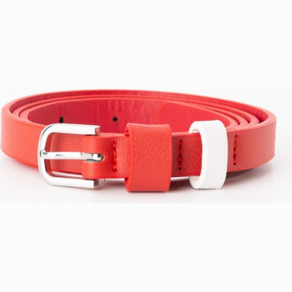Cintura in ecopelle tinta unita rosso Terranova rosso tinta unita
