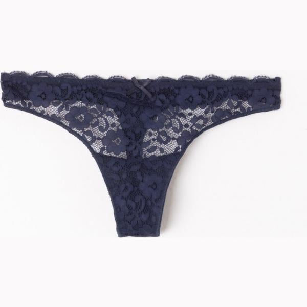 Perizoma con pizzo blu Terranova blu