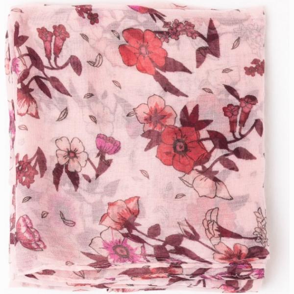 Sciarpa fantasia floreale rosa Terranova rosa a fiori