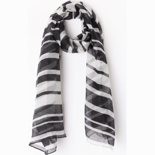 Sciarpa a righe bianco Terranova bianco a righe
