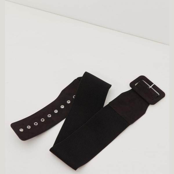 Cintura con fibbia tinta unita nero Terranova nero tinta unita