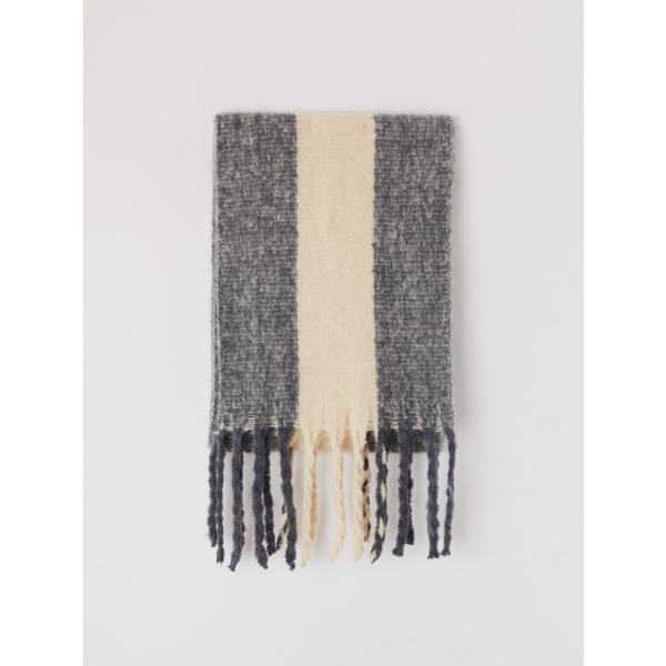 Sciarpa a righe con frange Terranova grigio a righe