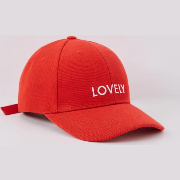 cappelli con visiera Terranova rosso tinta unita