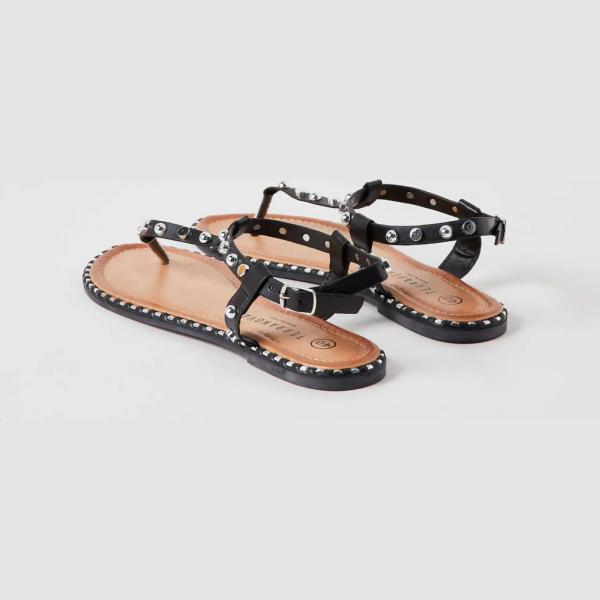 sandali Terranova nero tinta unita