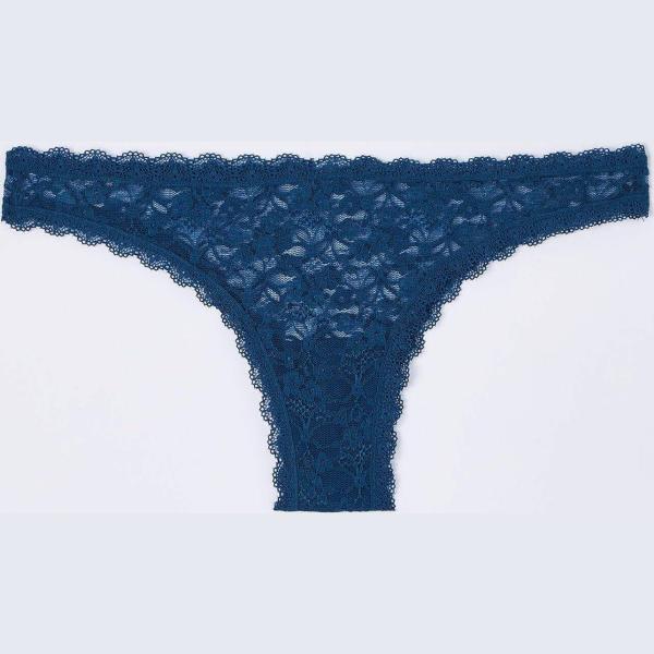 slip Terranova blu tinta unita