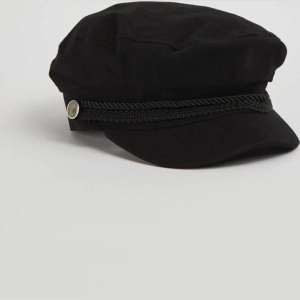 cappelli con visiera Terranova nero tinta unita