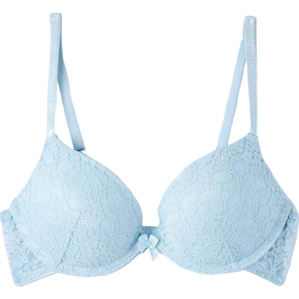 reggiseni push-up Terranova blu tinta unita