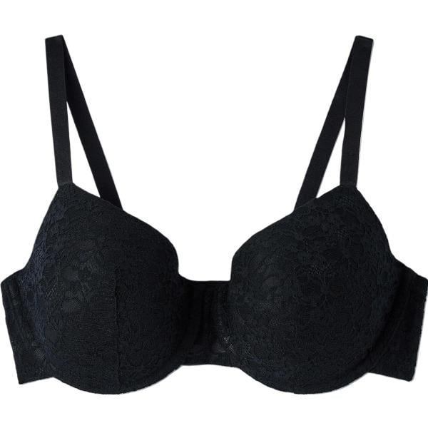 reggiseni a balconcino Terranova nero tinta unita