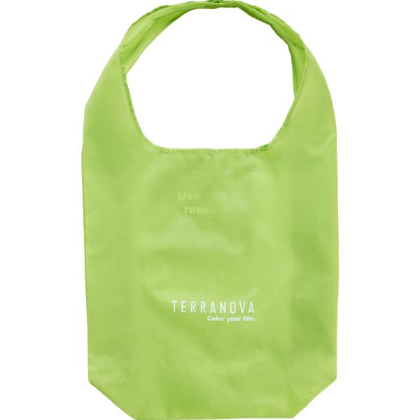 shopping bag Terranova verde con stampe