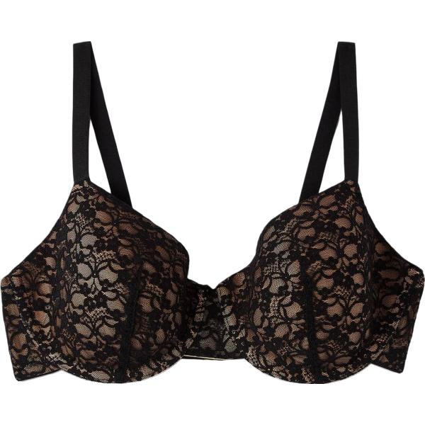 reggiseni a balconcino Terranova nero