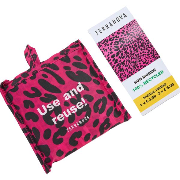 shopping bag Terranova multicolore con stampe