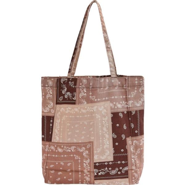 shopping bag Terranova marrone con stampe