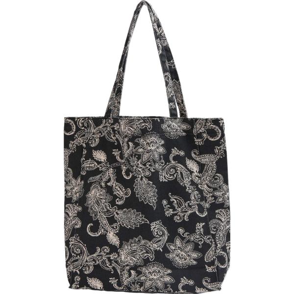 shopping bag Terranova nero con stampe