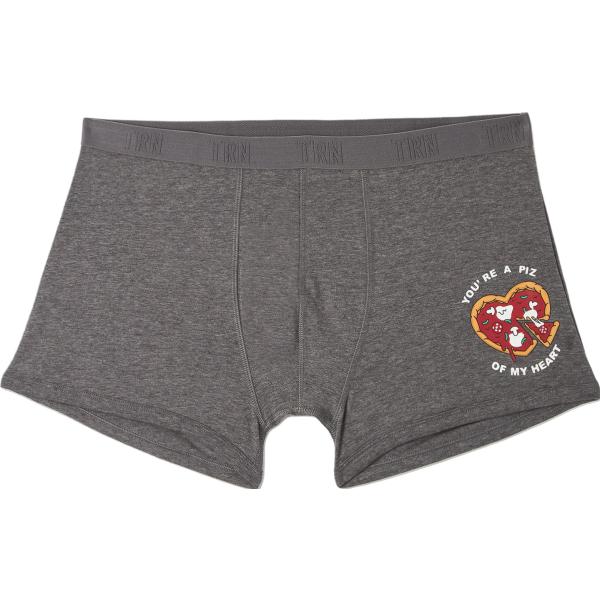 boxer Terranova grigio con stampe