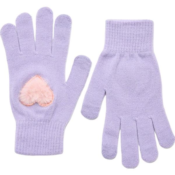 guanti Terranova viola tinta unita