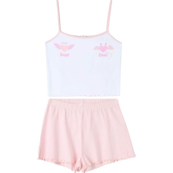 pigiama Terranova bianco con stampe