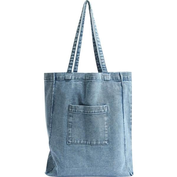 shopping bag Terranova blu tinta unita
