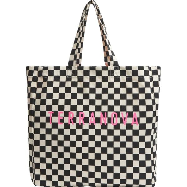 shopping bag Terranova multicolore a quadri