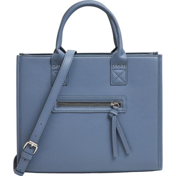 shopping bag Terranova blu tinta unita