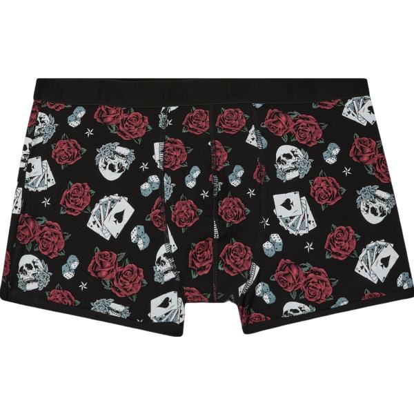 boxer Terranova nero con stampe
