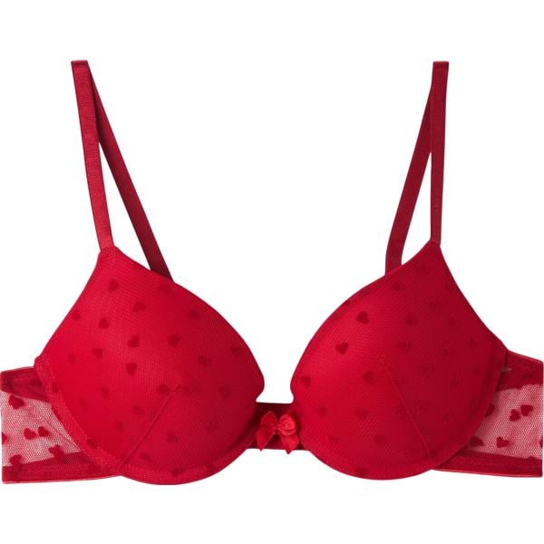 reggiseni push-up Terranova rosso tinta unita