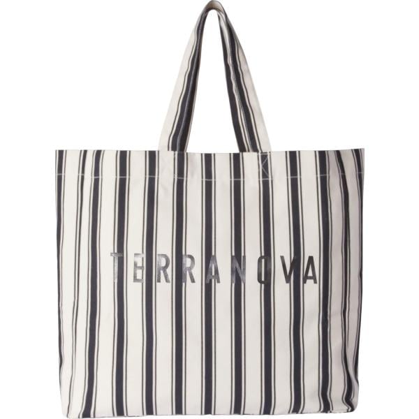shopping bag Terranova grigio a righe