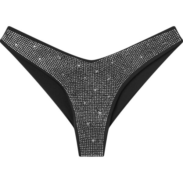 bikini Terranova nero tinta unita