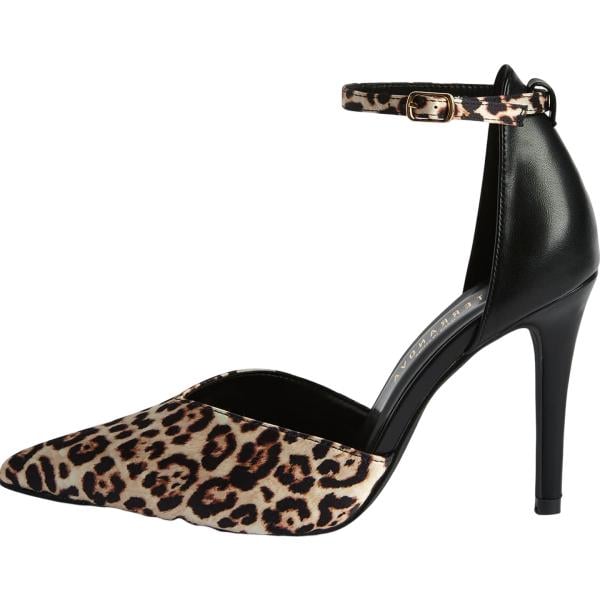 décolleté Terranova nero animalier