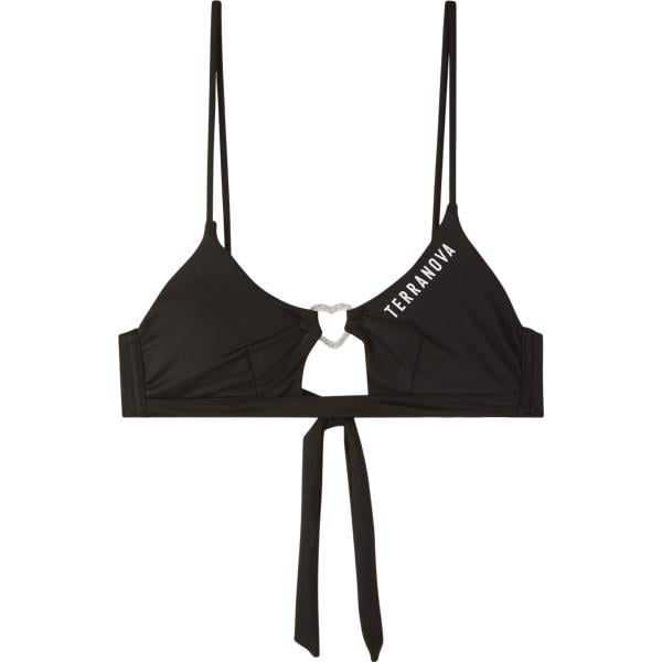 bikini Terranova nero tinta unita