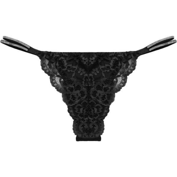 perizomi Terranova nero a fiori