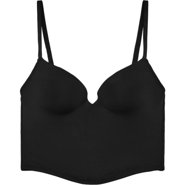 bralette Terranova nero tinta unita