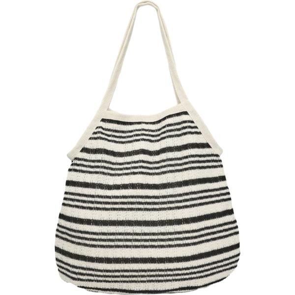 shopping bag Terranova bianco a righe