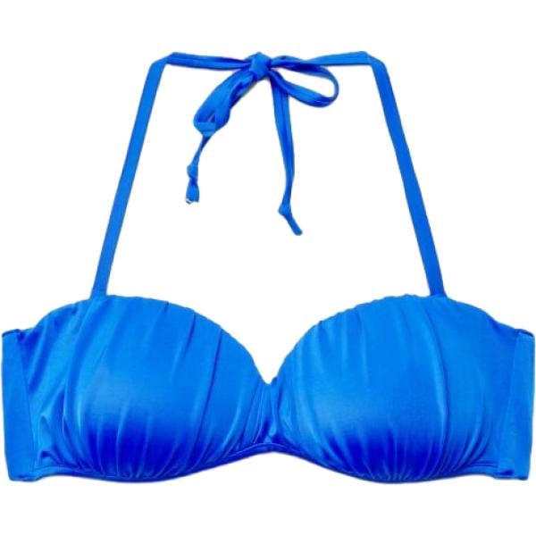 bikini Terranova blu tinta unita
