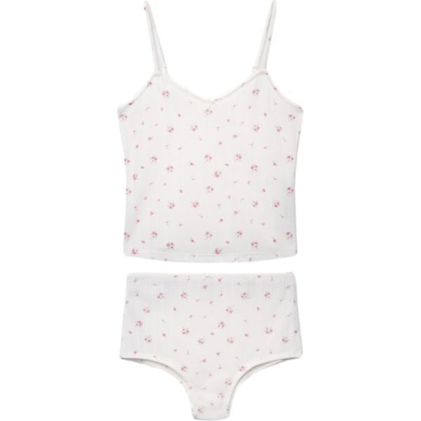 pigiama Terranova bianco a fiori