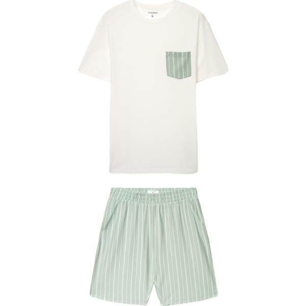 abbigliamento da notte Terranova bianco a righe