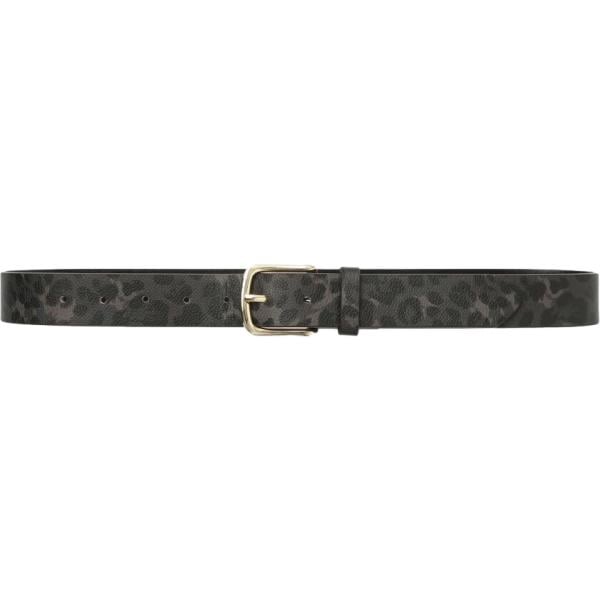 Cintura da donna in grigio scuro animalier con fibbia in metallo Terranova Terranova