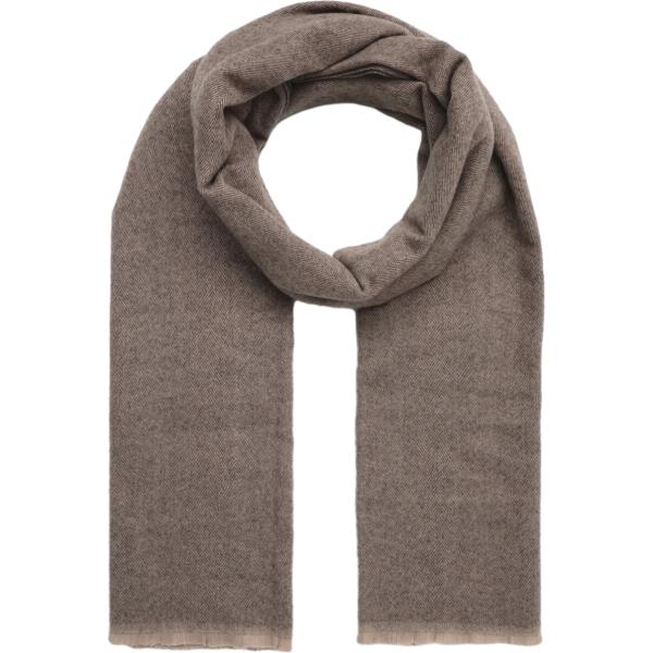Sciarpa da donna in marrone scuro con frange Terranova