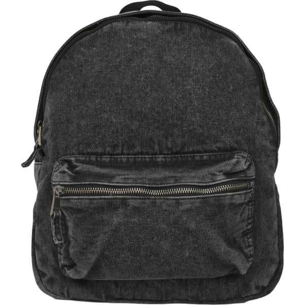 Zaino da donna in grigio scuro con zip in viscosa Terranova