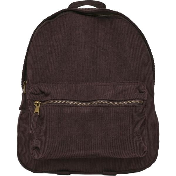 Zaino da donna in marrone scuro con zip Terranova