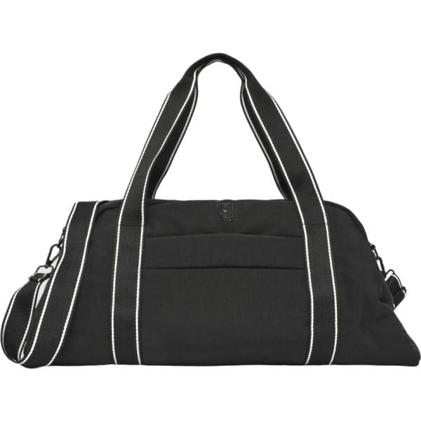 Borsone da donna in nero pece con zip Terranova