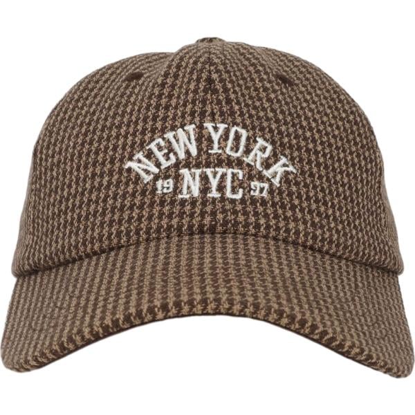 Cappello da donna in marrone chiaro con stampe Terranova